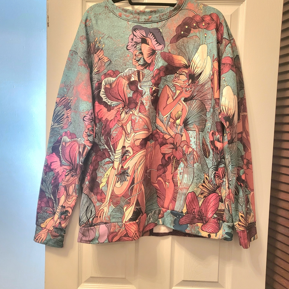 Vibrant KMilele Floral Joy Sweatshirt